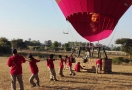 Début de Montgolfière à Bagan