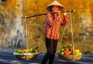 Vendeurs ambulants à Hoi An