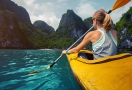 Kayak à la baie d'Halong