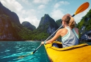 Kayak à la baie d'Halong