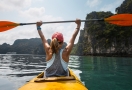 Kayak à la baie d'Halong