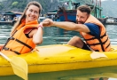 Kayak à la baie d'Halong