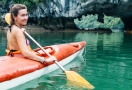 Kayak à la baie d'Halong