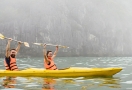 Kayak à la baie d'Halong