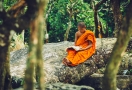 Moine au Cambodge