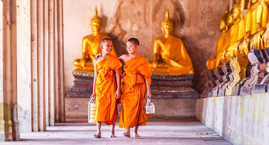Moine à Luang Prabang