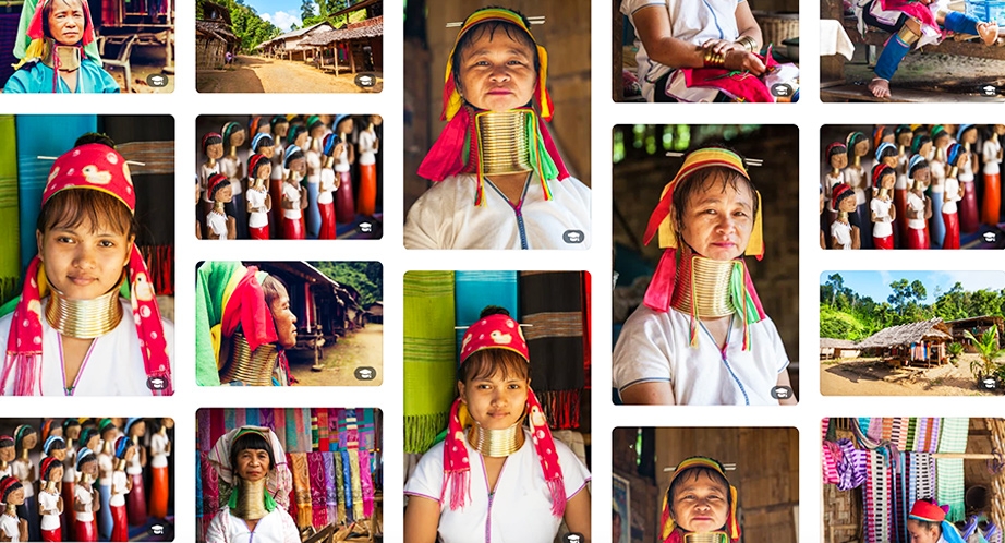 Tribu Karen (tribu au long cou) près Chiang Mai