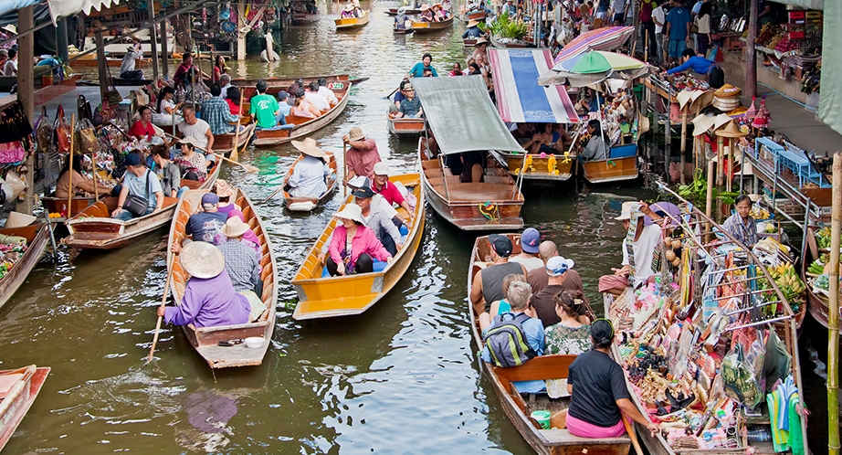 Marché flottant de Damnoen Saduak
