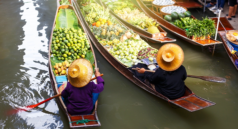 Marché flottant de Damnoen Saduak
