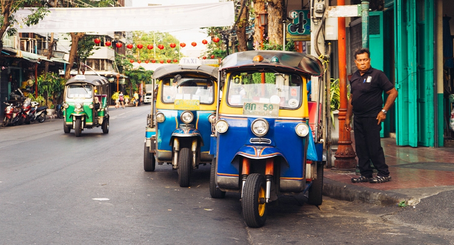 Tuktuk à Bangkok Thaïlande