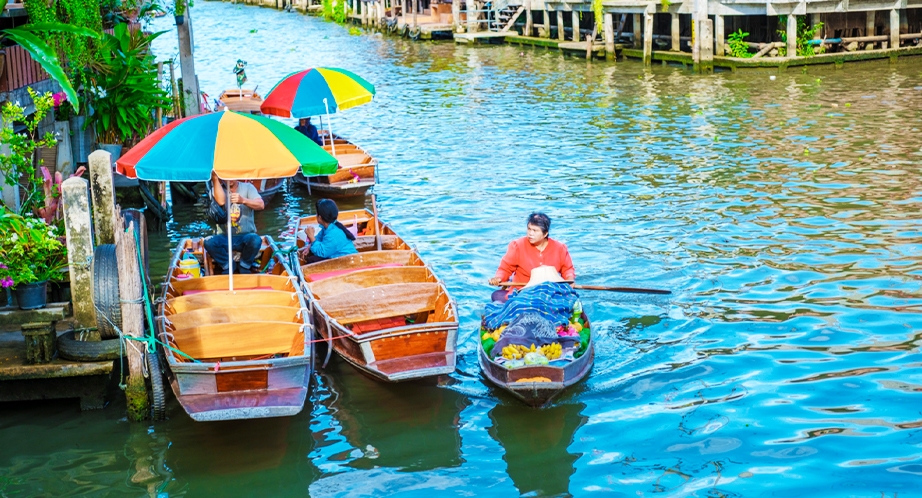 Marché flottant de Damnoen Saduak