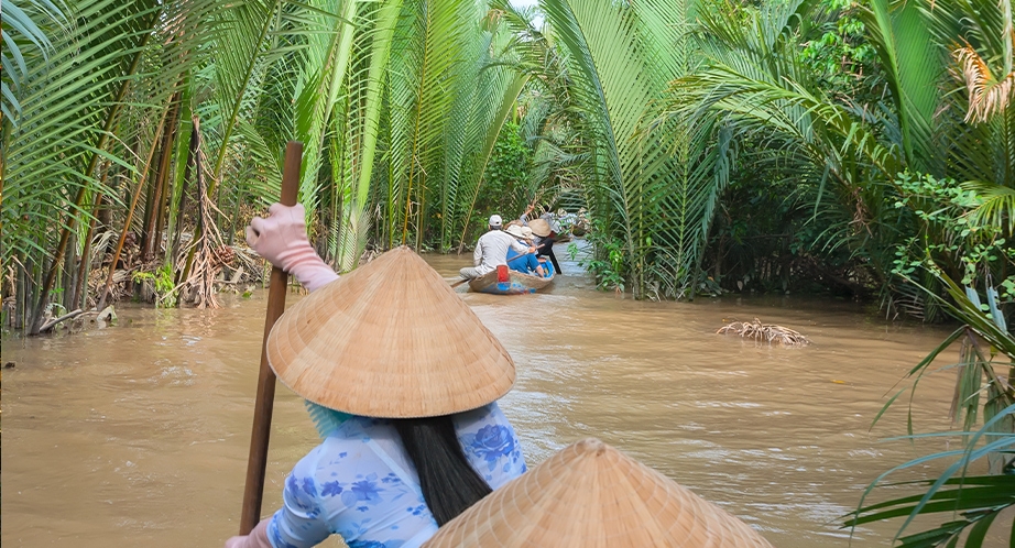 Croisière en sampan à Ben Tre (Mékong)