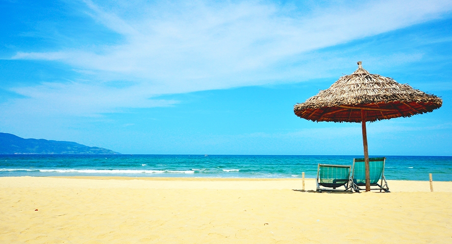 Belle plage de Da Nang