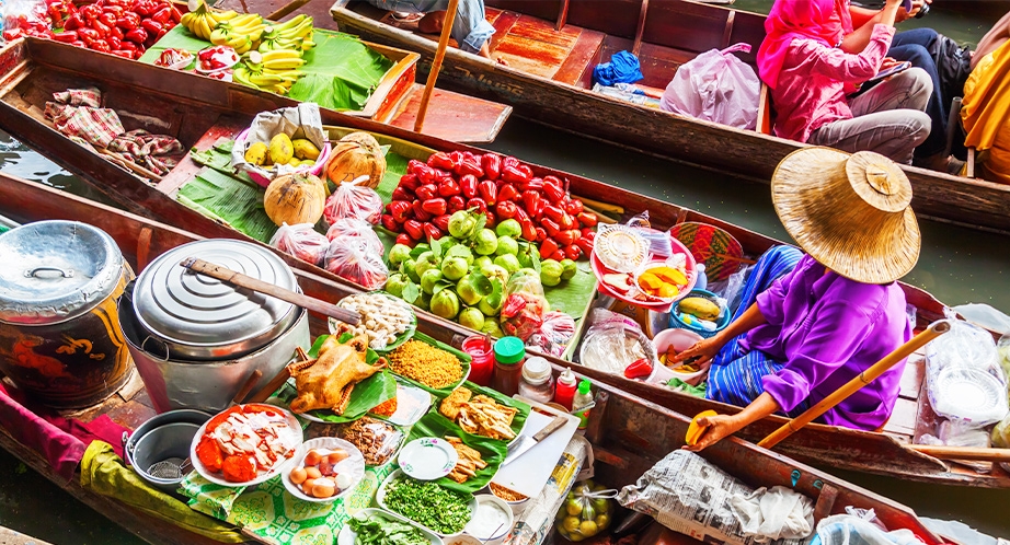 Marché flottant de Damnoen Saduak