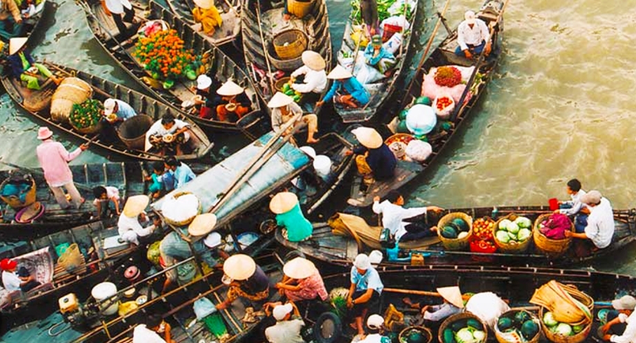 Marché flottant Cai Rang à Can Tho