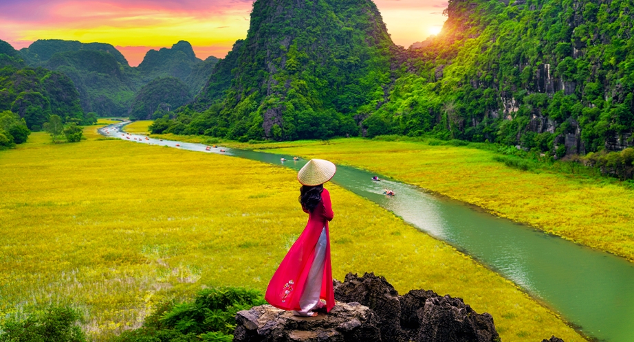 Croisière en barque à Tam Coc (Ninh Binh)