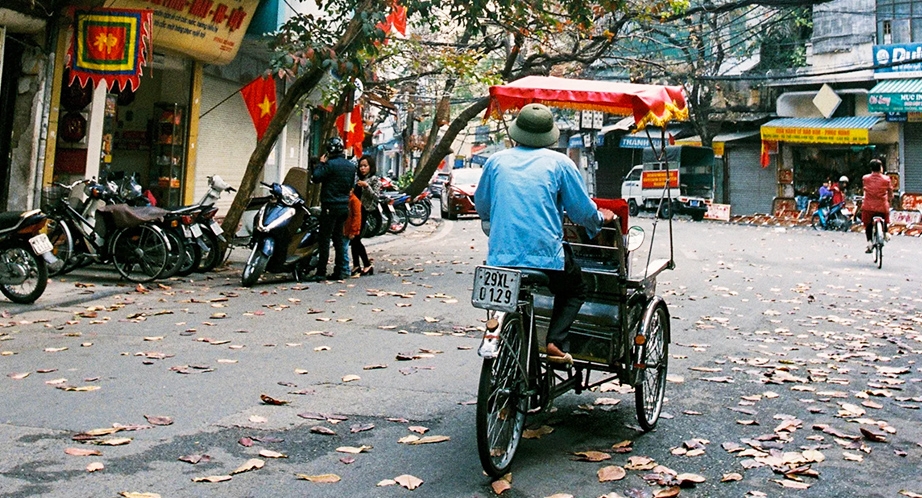 Cyclo-pousse à Hanoi