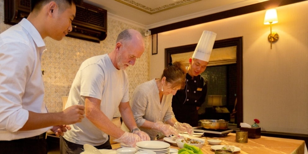 Cour de cuisine en jonque 