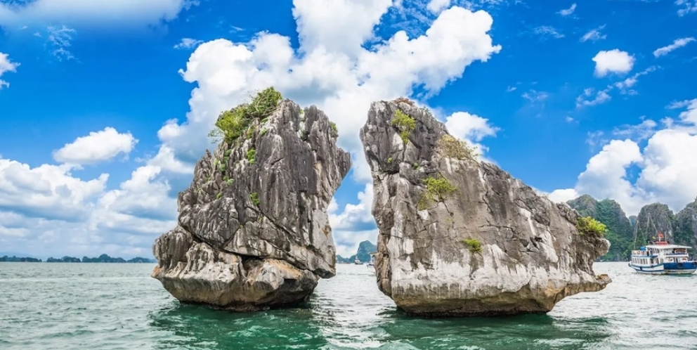 Îlot de Trong Mai dans la baie d'Halong