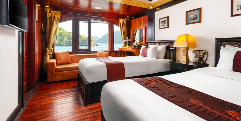 Cabine à 2 lits séparés Valentine Jonque Halong
