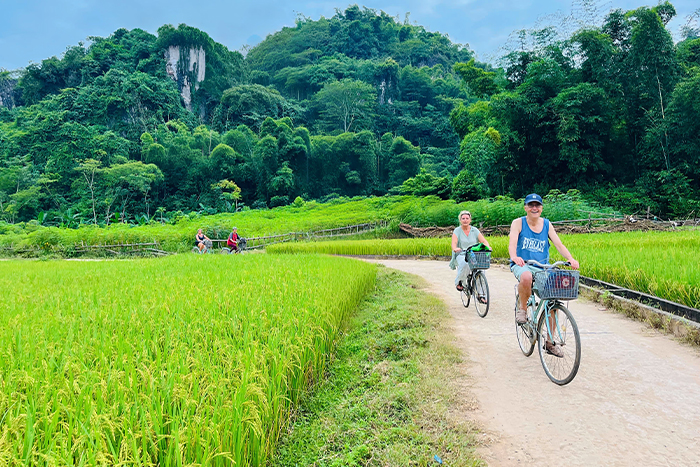 Balade à vélo à Mai Chau