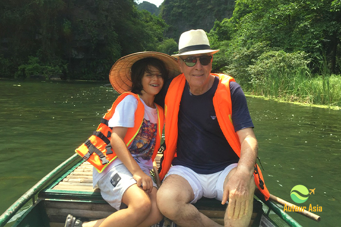 La famille de M. Benkirane à Trang An Ninh Binh