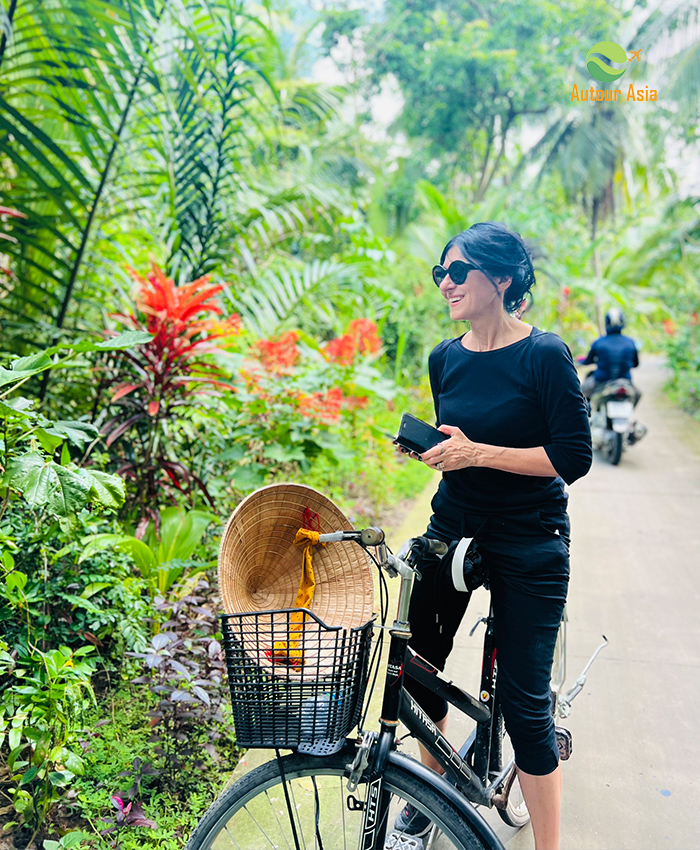 La balade à vélo à Ben Tre Mékong Vietnam