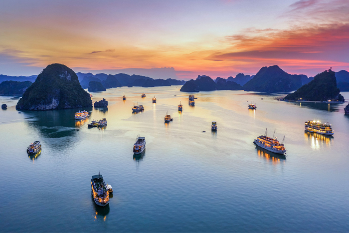 La magnifique baie d’Halong
