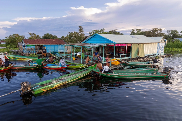 Cambodge avec des enfants : Visite du village flottant sur le lac Tonlé Sap