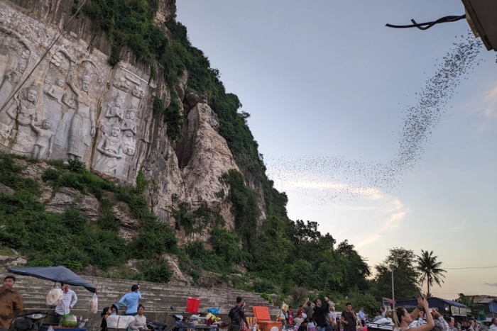 Randonnée à Battambang : spectacle des chauves-souris au coucher du soleil