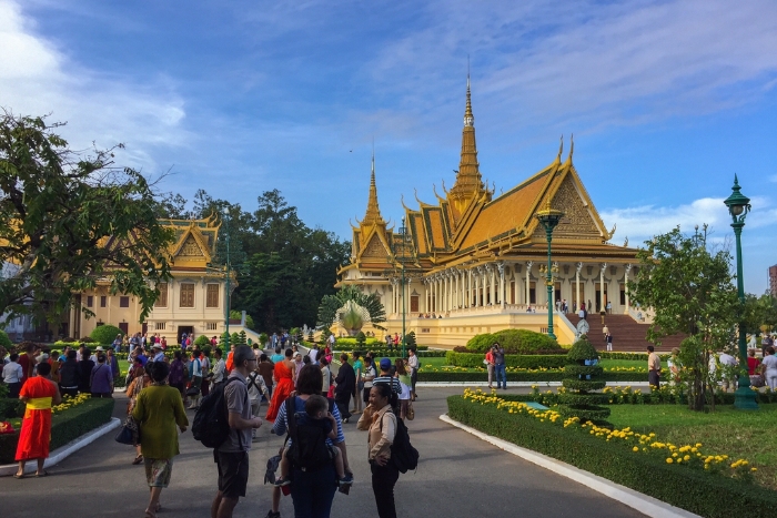 Le Palais Royal est un site incontournable dans un voyage en famille au Cambodge