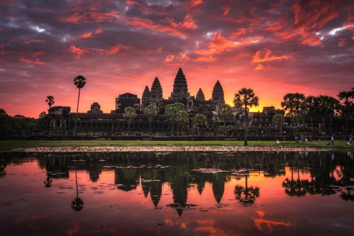 Angkor Wat, le site le plus emblématique du complexe d’Angkor, est aussi le symbole du Cambodge