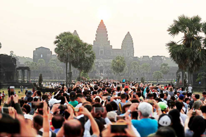 La saison sèche à Siem Reap correspond également à la haute saison touristique dans la ville