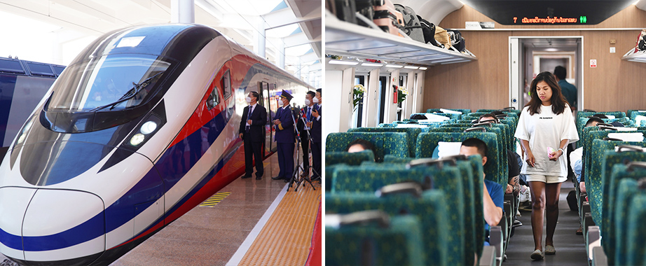 Train à grande vitesse au Laos