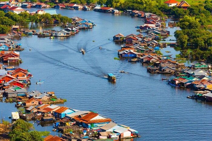 Village flottant de Kampong Khleang