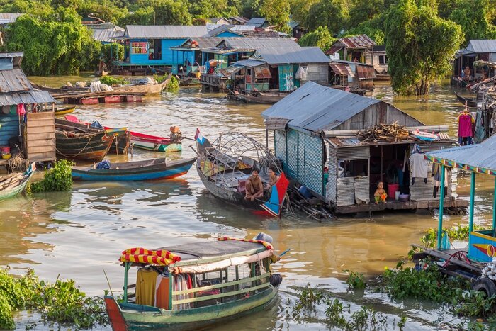 Prek Toalhqua, l'une des meilleurs Tonlé Sap village flottant