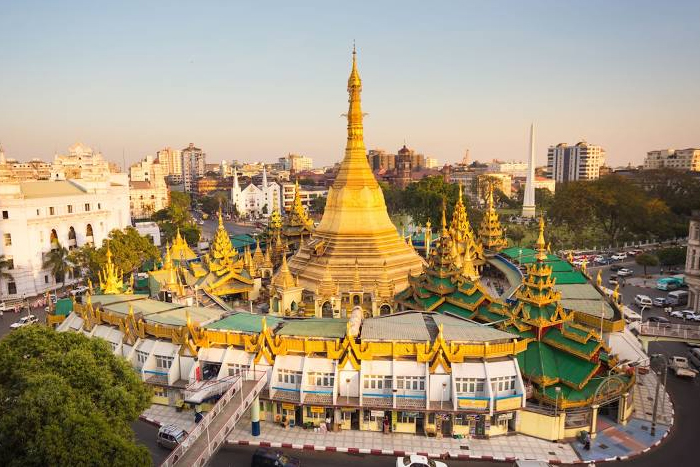 Pagode Sule à Yangon