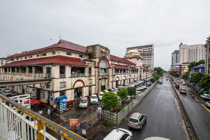 Marché Bogyoke Aung San à Rangoon