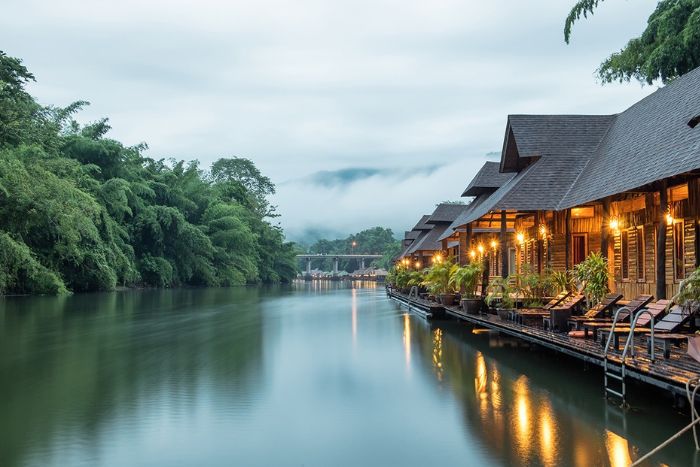 Tranquillité et paix à Kanchanaburi