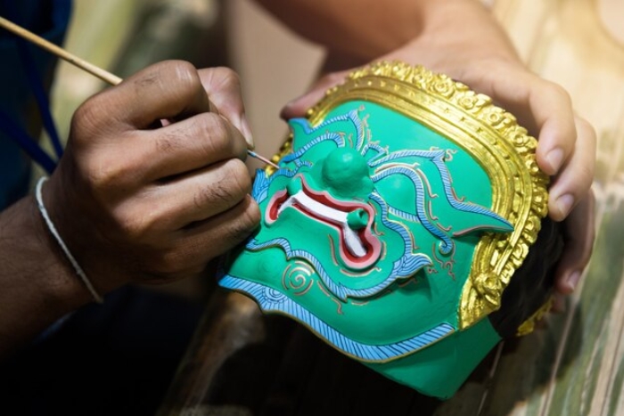 Que faire à Ayutthaya ? Découvrir la fabrication des masques Khon
