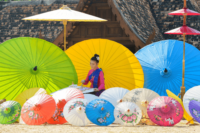 Visitez le village de Bo Sang à Chiang Mai