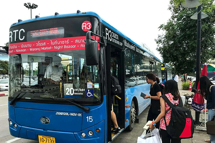 Se déplacer à Chiang Mai en bus