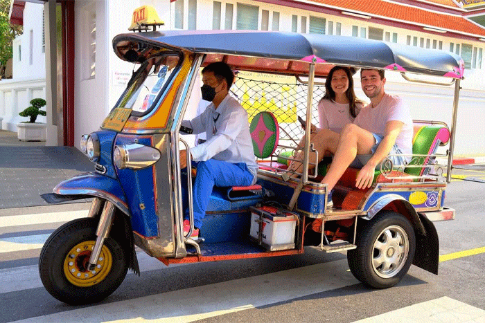 Se déplacer à Chiang Mai en tuk-tuk