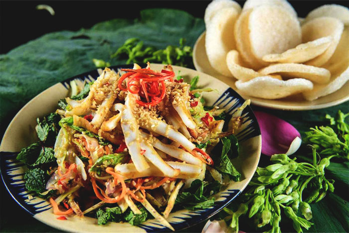 Salade de tubercules à la noix de coco
