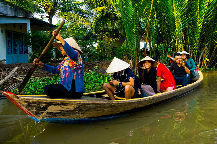 L'excursion en bateau autour de Ben Tre est l'attraction principale de cette ville, surtout pour une excursion d'une journée