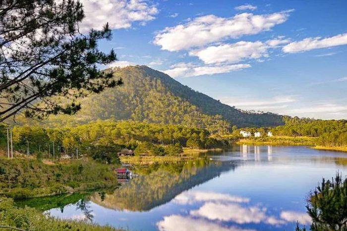 Lac Tuyen Lam - Un endroit tranquille entouré de forêts de pins 
