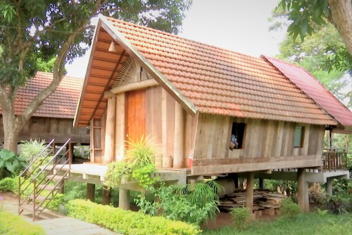 Maison traditionnelle de l’ethnie Ede