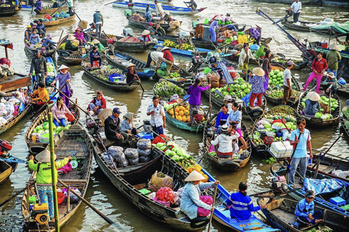 Marché flottant de Cai Rang, Can Tho