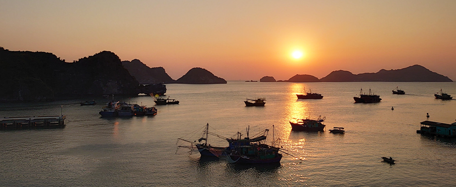 Cat Ba island sunset