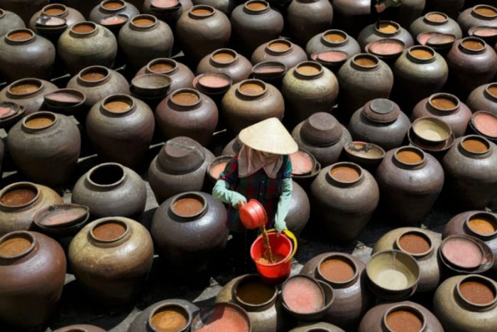 La fabrication de Tuong à Duong Lam